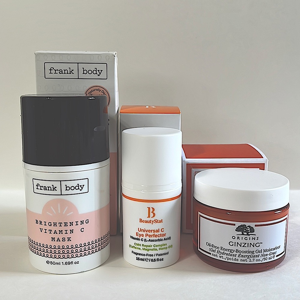 Vitamin C Skincare Bundle Mask, Eye Cream and Moisturizer